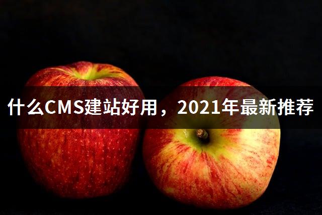 什么CMS建站好用，2021年最新推荐-1