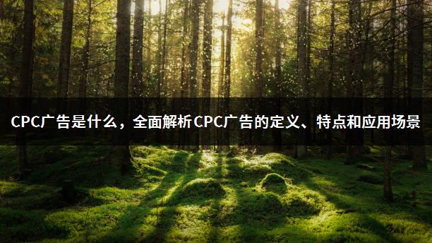 CPC广告是什么，全面解析CPC广告的定义、特点和应用场景-1