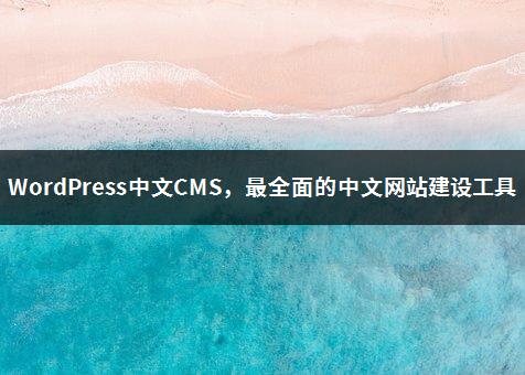 WordPress中文CMS，最全面的中文网站建设工具-1