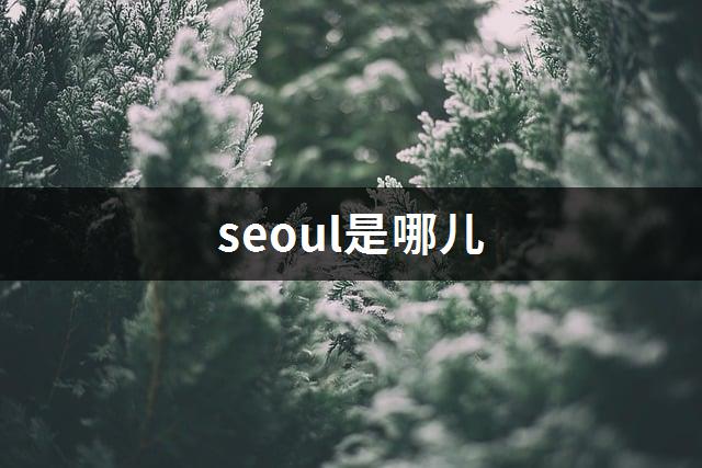 seoul是哪儿-1